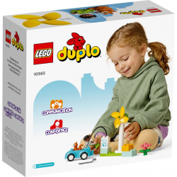 Klocki LEGO 10985 Turbina wiatrowa i samochód elektryczny DUPLO